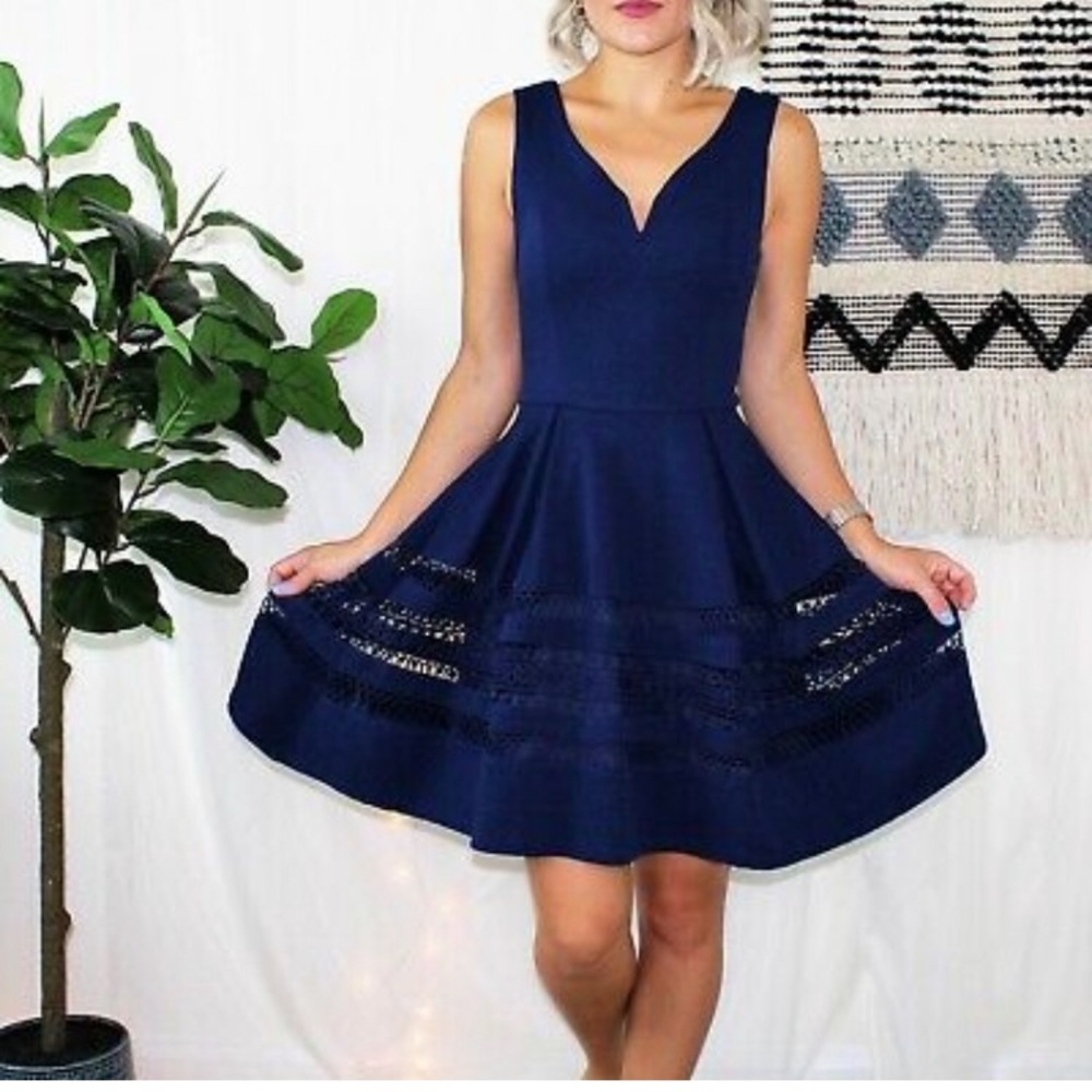 Francesca’s Annabella Blue Dress - M